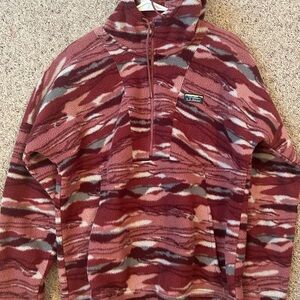 LL bean half zip camo hoodie